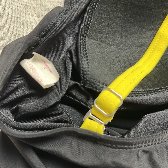 xhiliration tankini top. Yellow & black. - Picture 4 of 5